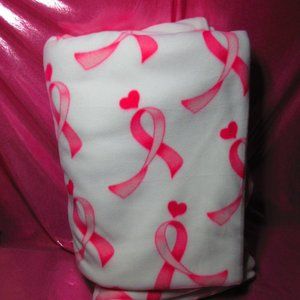 Cancer Awareness Ribbons 88" x 58" Fleece Blanket